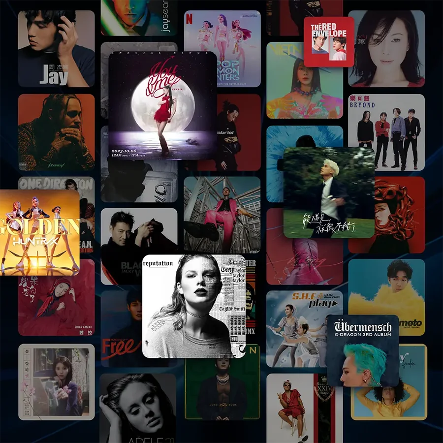 Album covers from the JazPiper song library